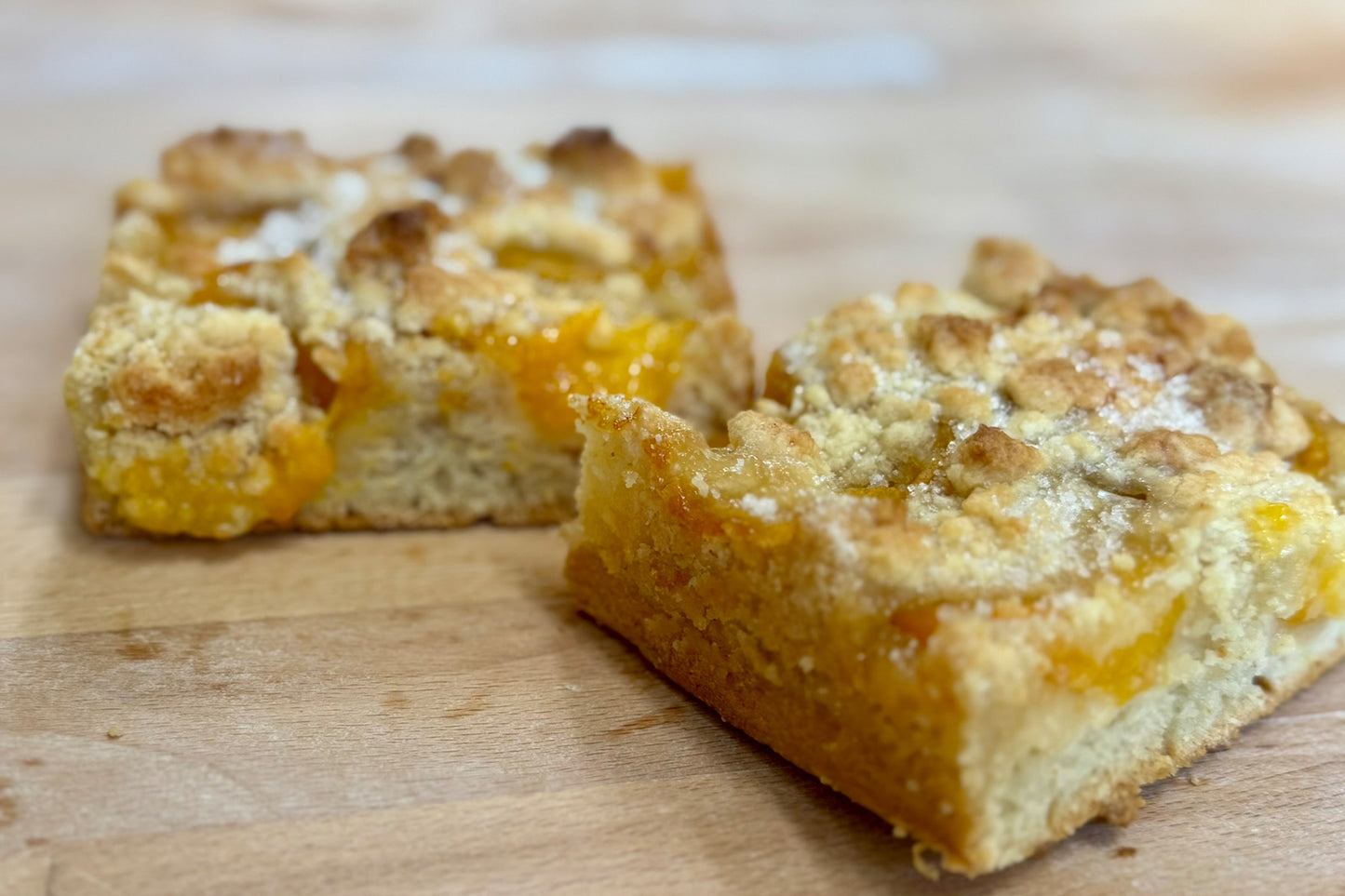 2 Stück AprikoseStreusel, 150 g